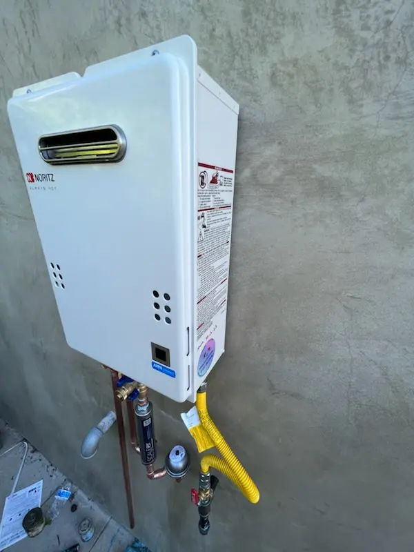 Tankless water heater installation for Northview homes